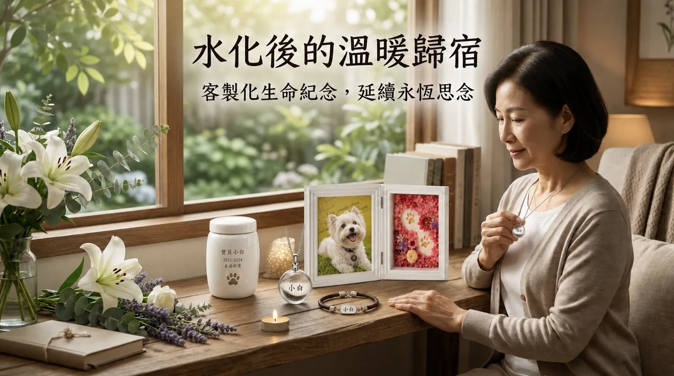 水化後的骨灰安置與客製化生命紀念品｜暮浴寵物禮儀