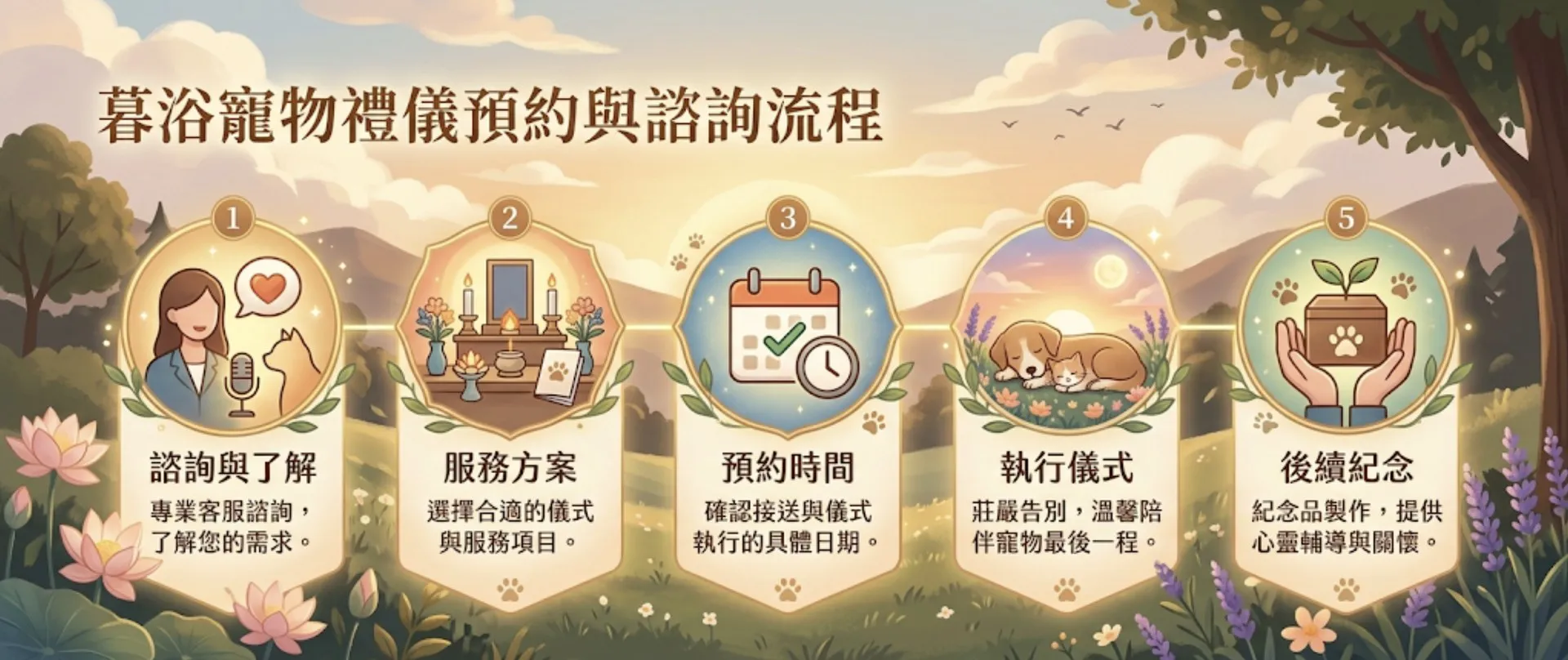 如何預約暮浴寵物禮儀？諮詢與服務預約流程｜暮浴寵物禮儀
