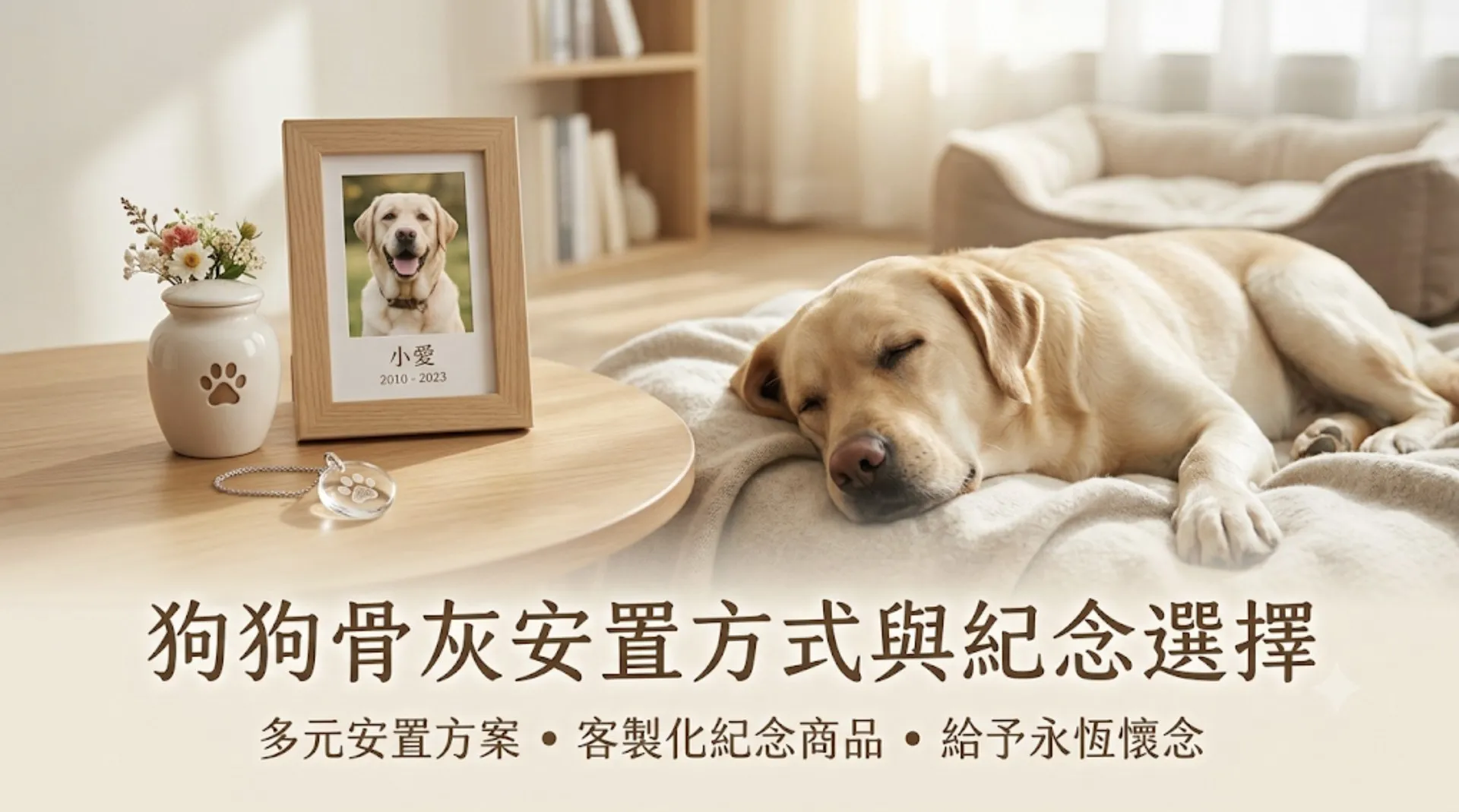 狗狗骨灰安置方式與紀念選擇｜暮浴寵物禮儀