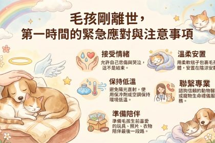毛孩剛離世，第一時間的緊急應對與注意事項｜暮浴寵物禮儀