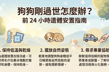 狗狗剛過世怎麼辦？前 24 小時遺體安置指南｜暮浴寵物禮儀
